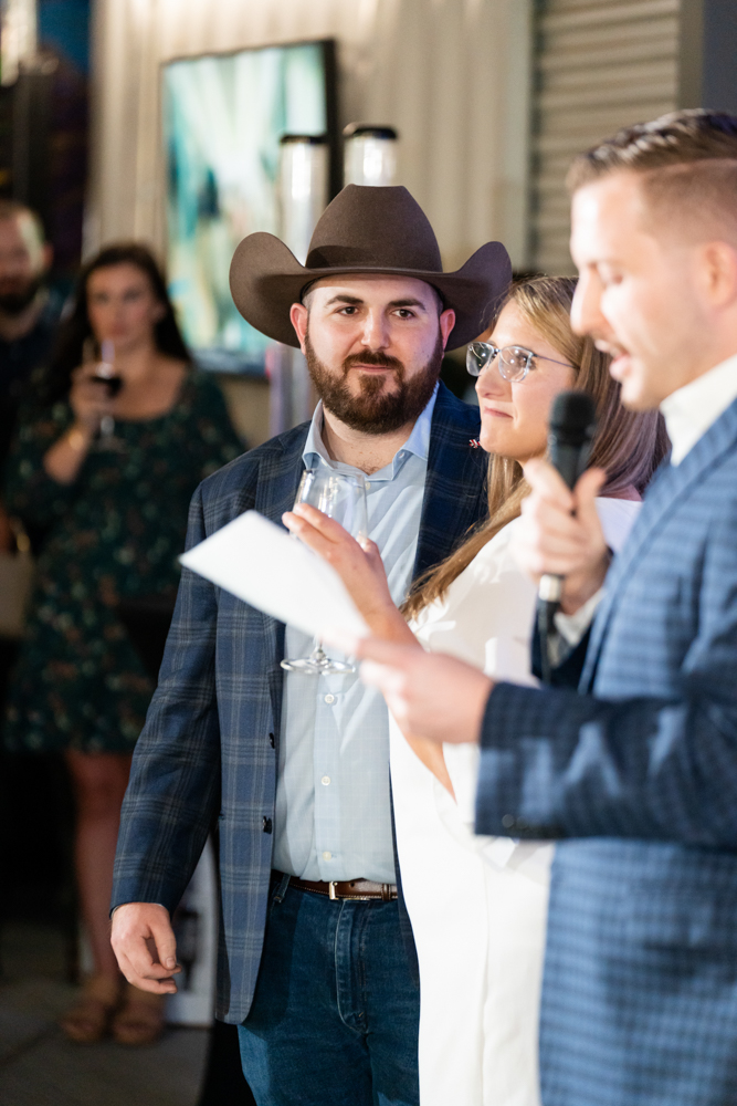 Kaitlyn & Bill's Relaxed Rehearsal Dinner at Fort Brewery in Fort Worth