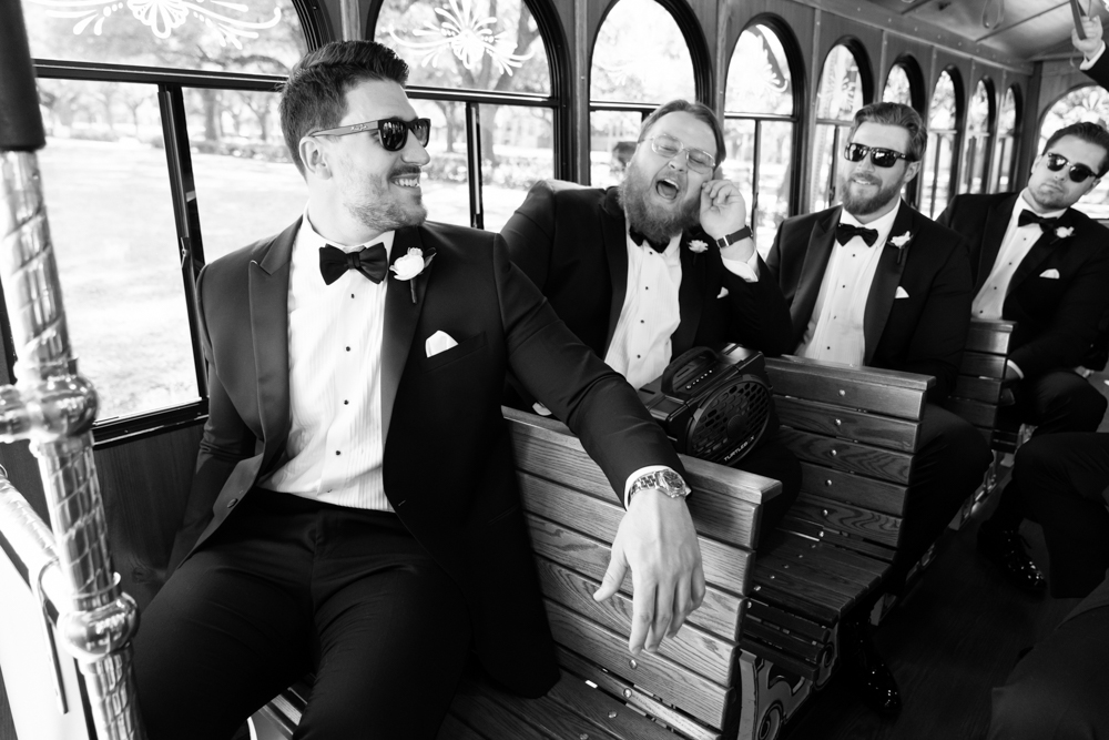 Groom portrait at The Crescent Hotel, Fort Worth wedding