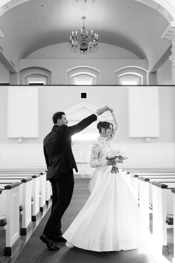Vows at Robert Carr Chapel, Claire and Jared's Fort Worth wedding