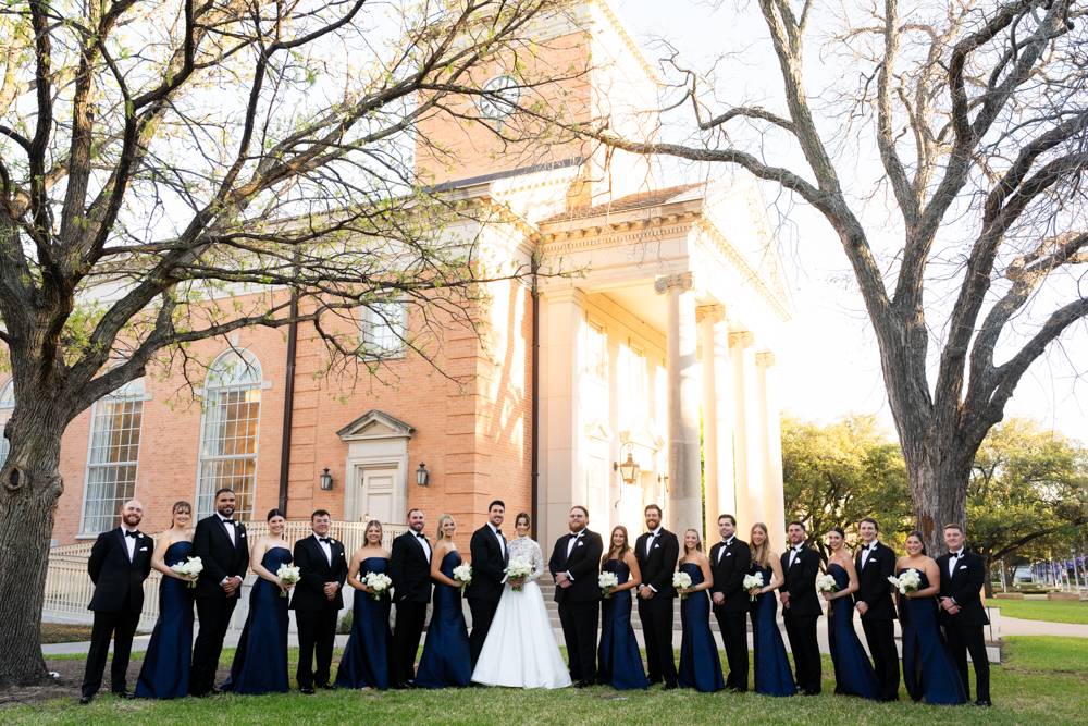 Guests watch the ceremony at Robert Carr Chapel, Fort Worth wedding