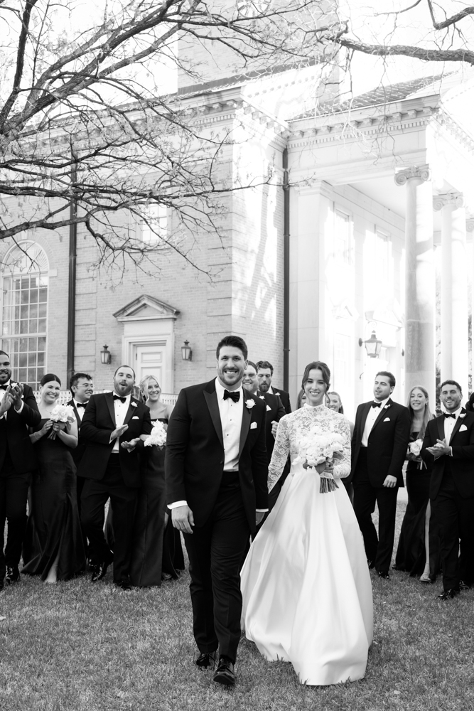 Recessional up the aisle at Robert Carr Chapel, Fort Worth wedding