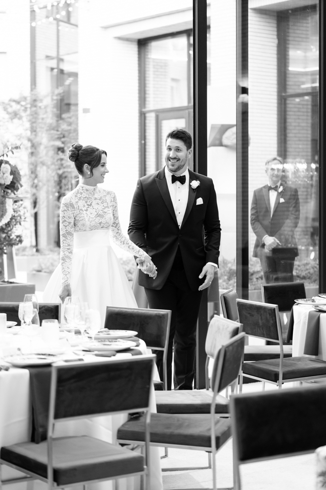 The first kiss at Robert Carr Chapel, Fort Worth wedding