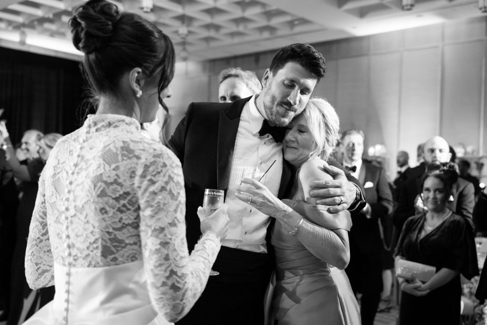 Black and white first dance, Claire and Jared's Fort Worth wedding