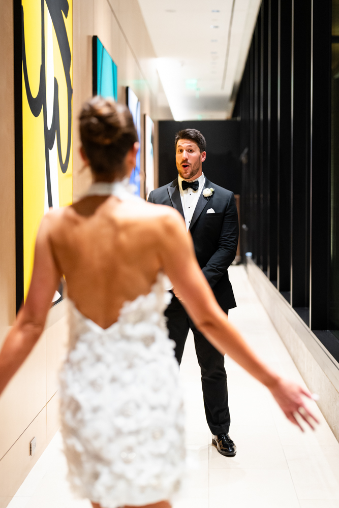 First dance in the ballroom at The Crescent Hotel, Fort Worth wedding