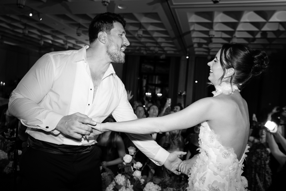 Guests dancing at The Crescent Hotel, Claire and Jared's Fort Worth wedding