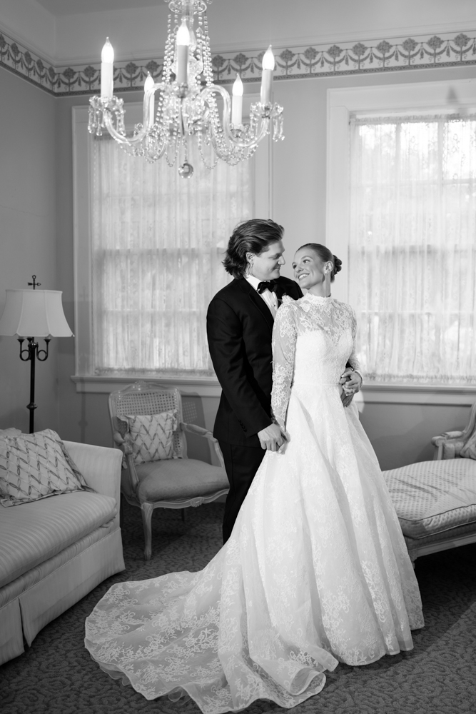 Audrey & Cole in the Woman's Club of Fort Worth hallways