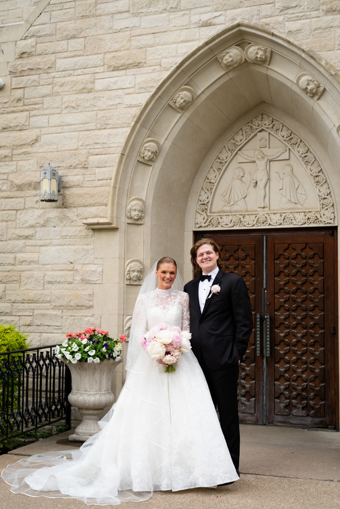 Romantic garden portrait, Woman's Club of Fort Worth wedding