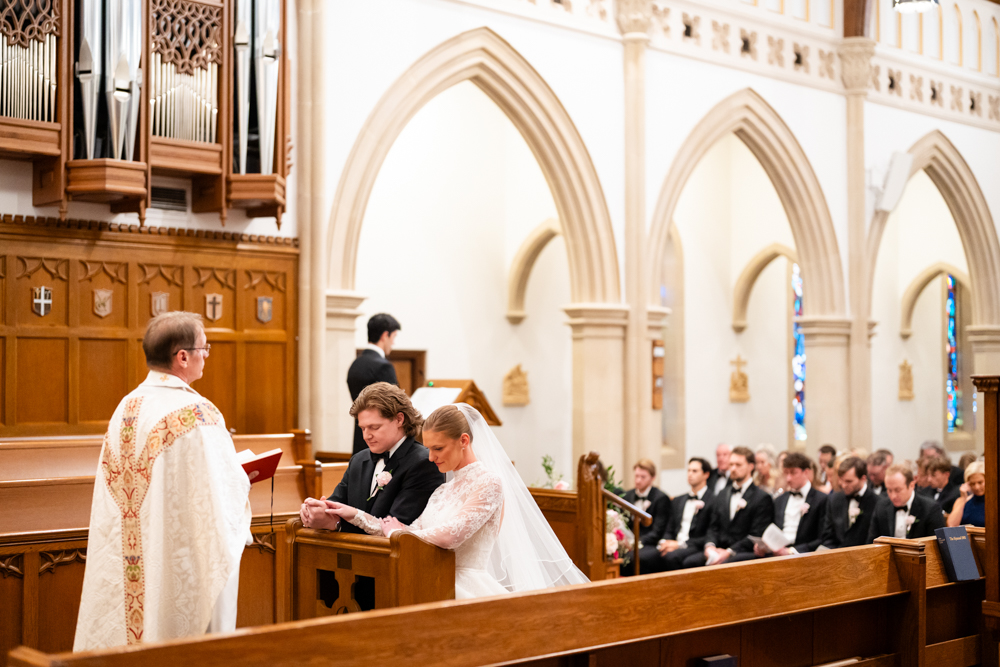 Guests at the ceremony, Woman's Club of Fort Worth wedding