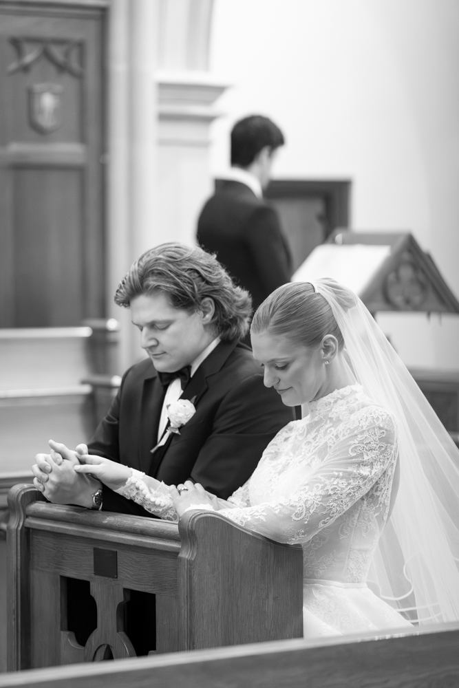 Audrey walks the aisle, Woman's Club of Fort Worth wedding