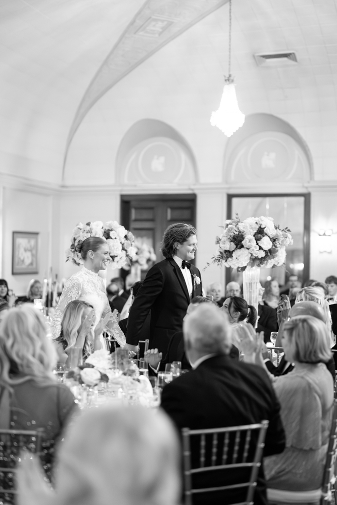 Reception details, Audrey & Cole's Woman's Club of Fort Worth wedding