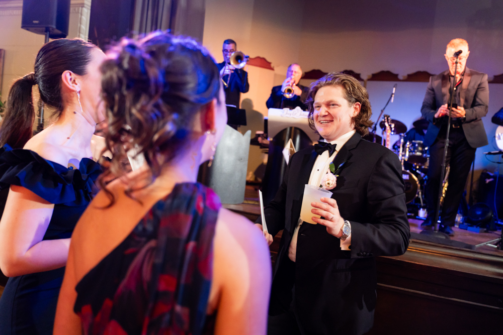Black and white first dance, Woman's Club of Fort Worth wedding
