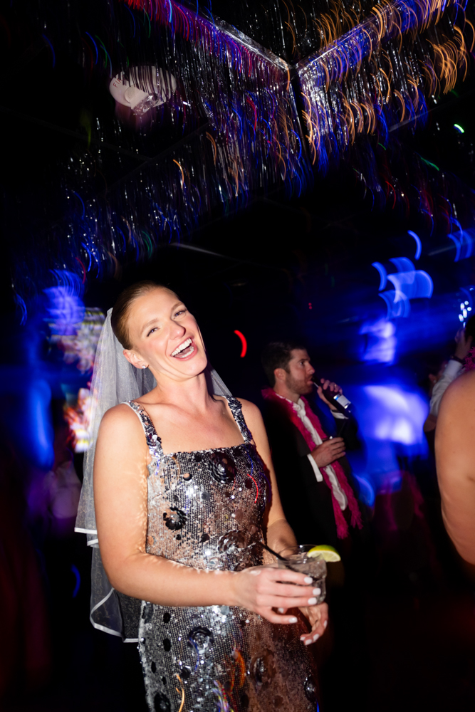 Guests dancing at The Woman's Club of Fort Worth wedding