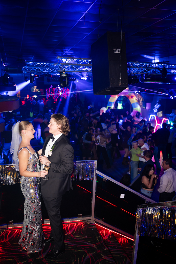 Guests dancing at The Woman's Club of Fort Worth wedding