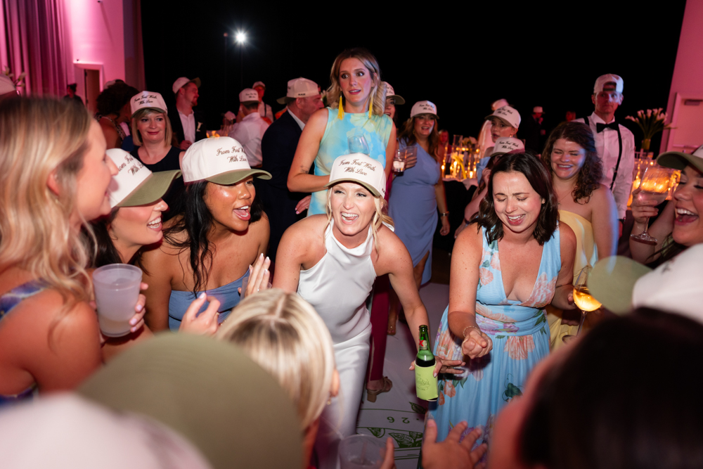 A packed dance floor at Kathryn and Grant's Fort Worth wedding