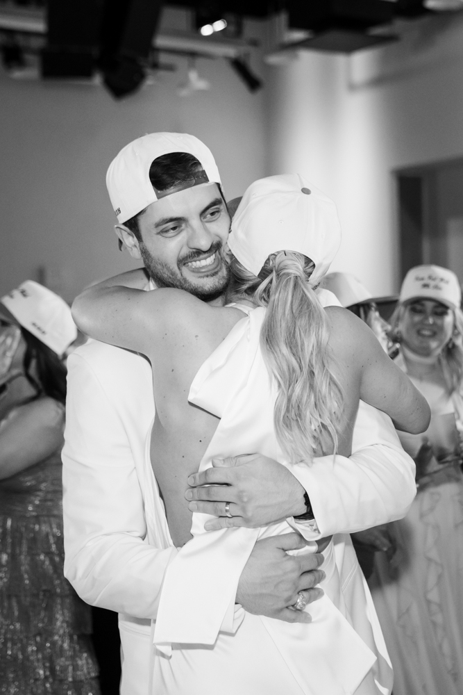 Kathryn and Grant dancing with their guests