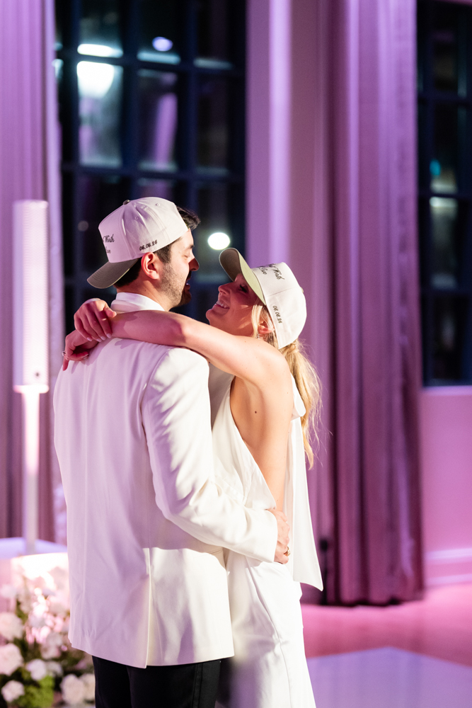Kathryn and Grant dancing with their guests