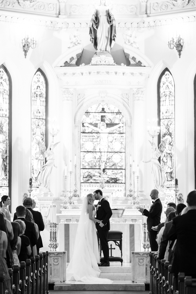 Kathryn and Grant's wedding ceremony at St. Patrick Cathedral in Fort Worth