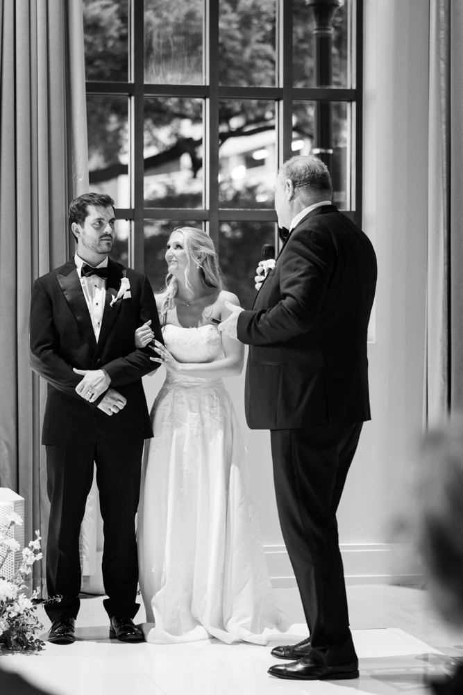 The newlyweds' grand entrance at the reception