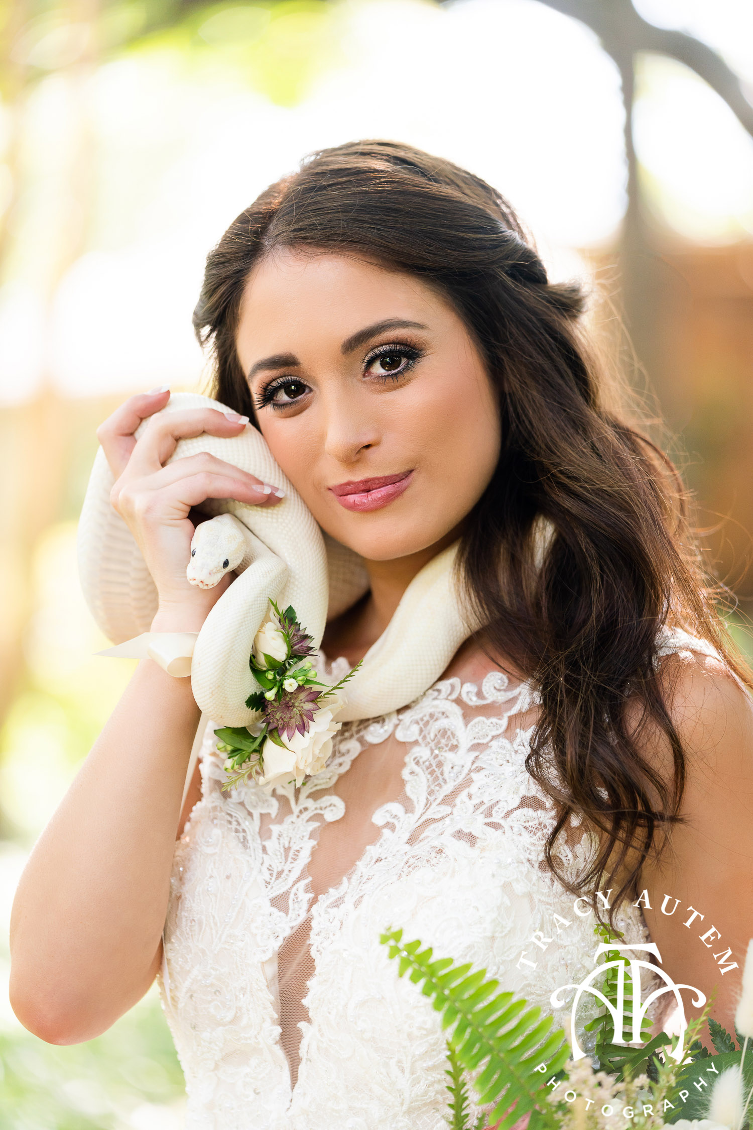 Bridal Portrait with Snake