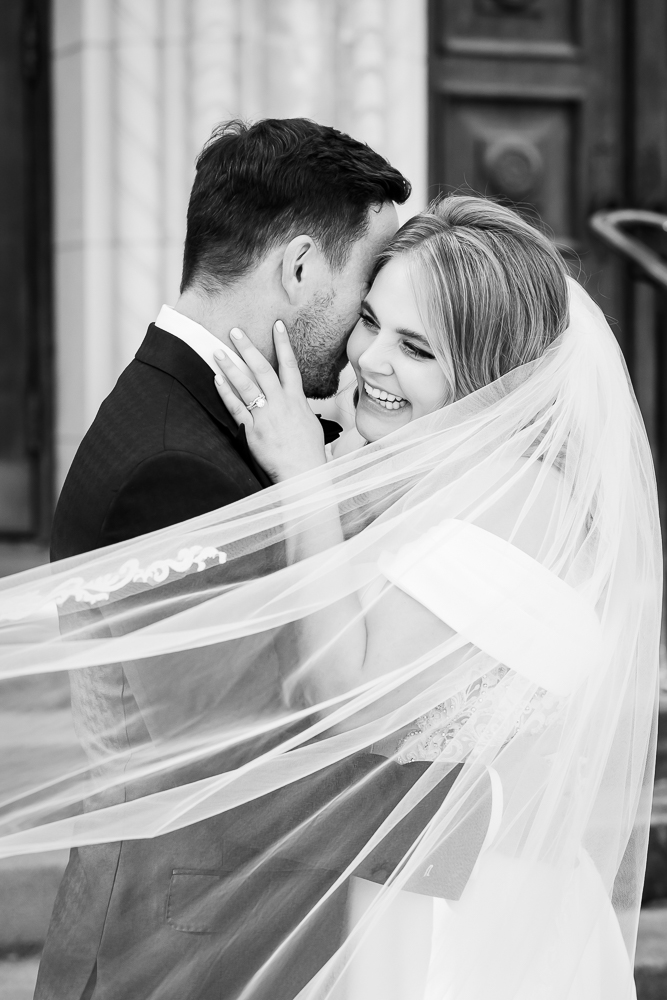 Elegant Dallas Wedding Black and White Tracy Autem Photography