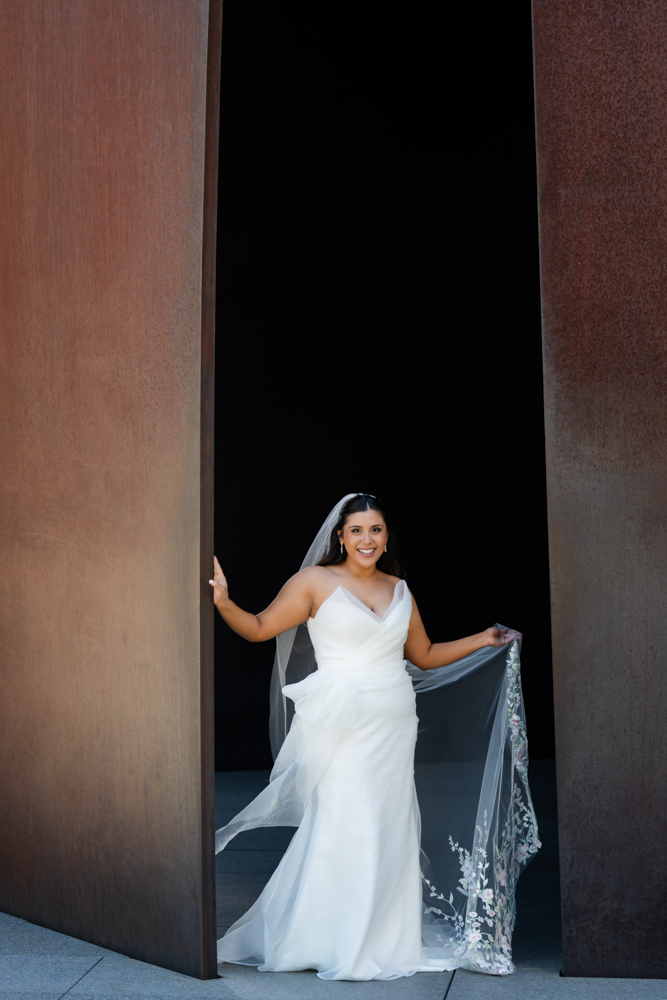 A quiet, radiant bridal moment for Caroline in Fort Worth