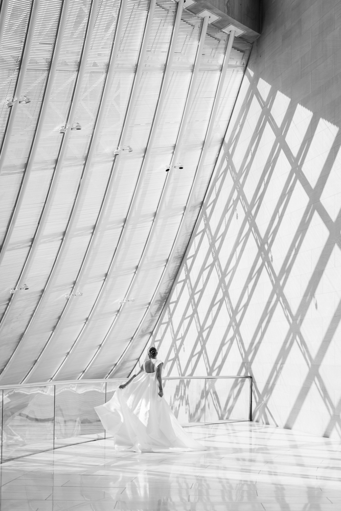 Bridal Portraits in Dallas Texas at the Meyerson Symphony Center Photographed by Amanda for Tracy Autem Photography