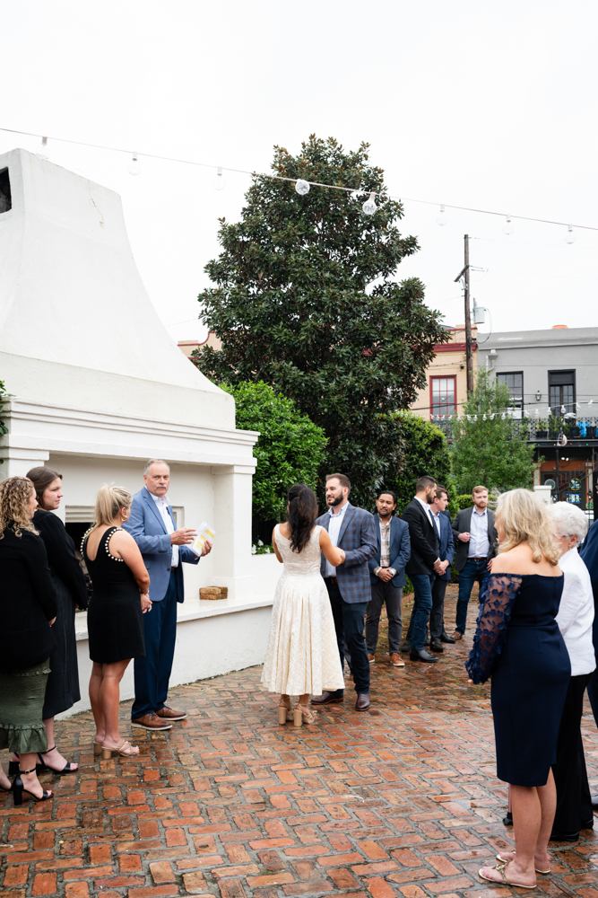 Historic French Quarter charm at Broussard's for the rehearsal dinner