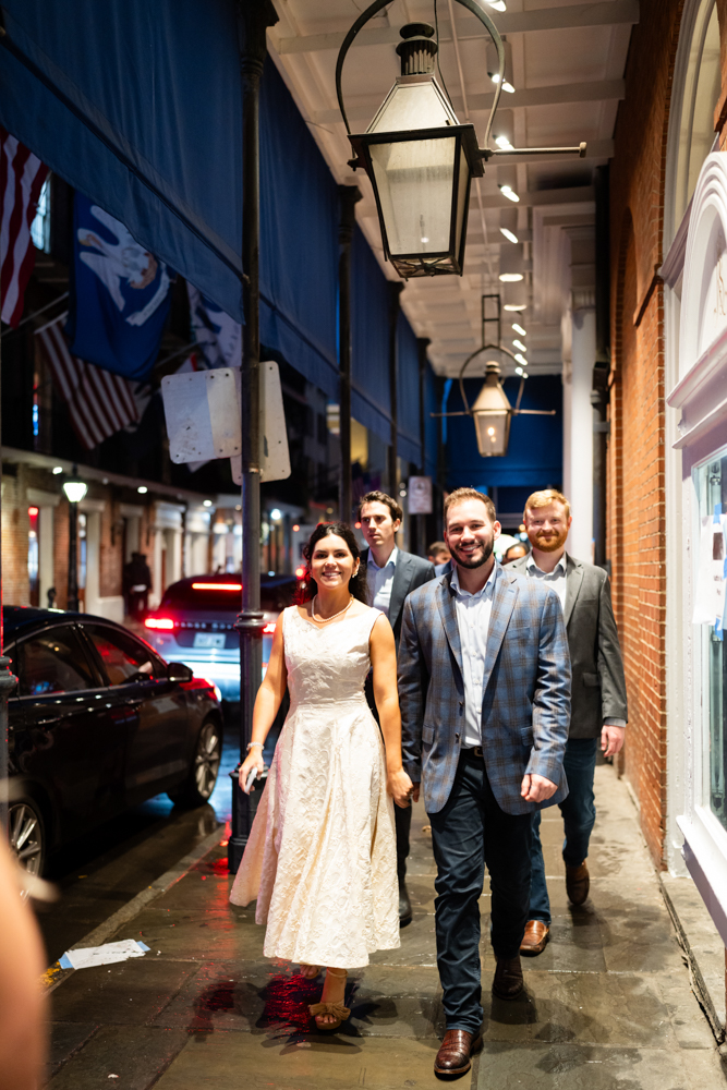 Bailey and Jay laughing during their ceremony run-through