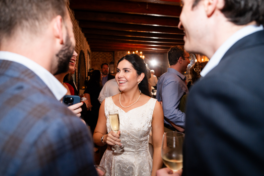 Toasts and laughter at Bailey and Jay's French Quarter rehearsal dinner