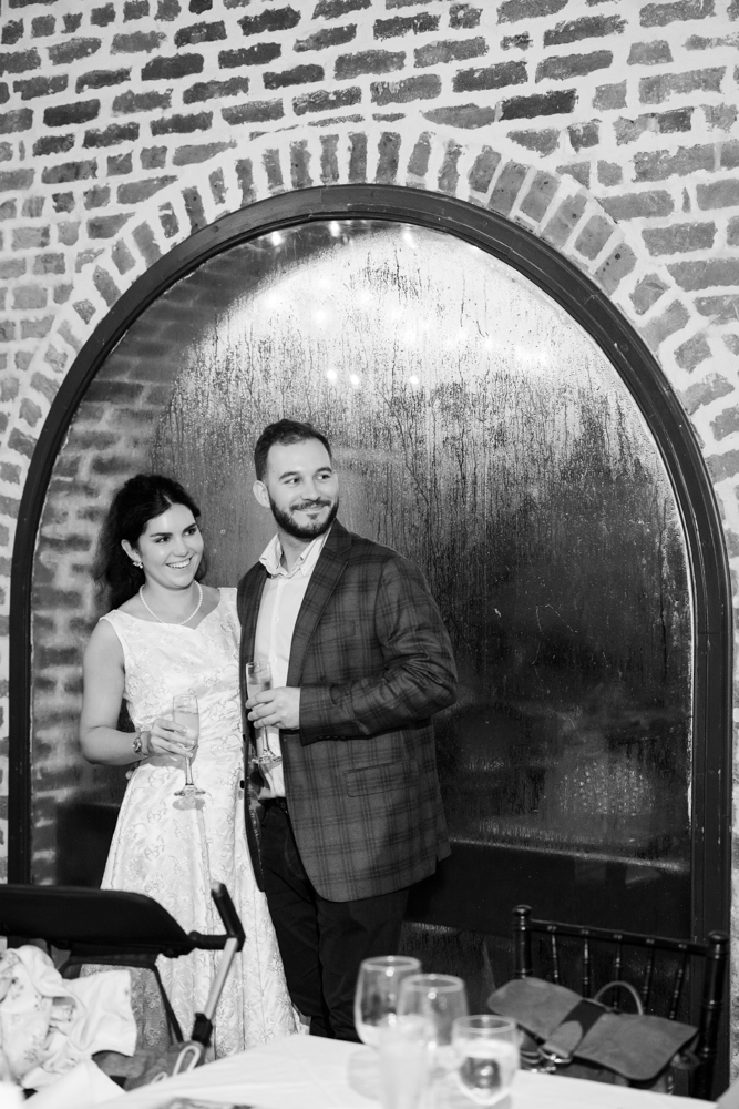 Bailey and Jay's wedding party walking through the ceremony at Il Mercato in New Orleans