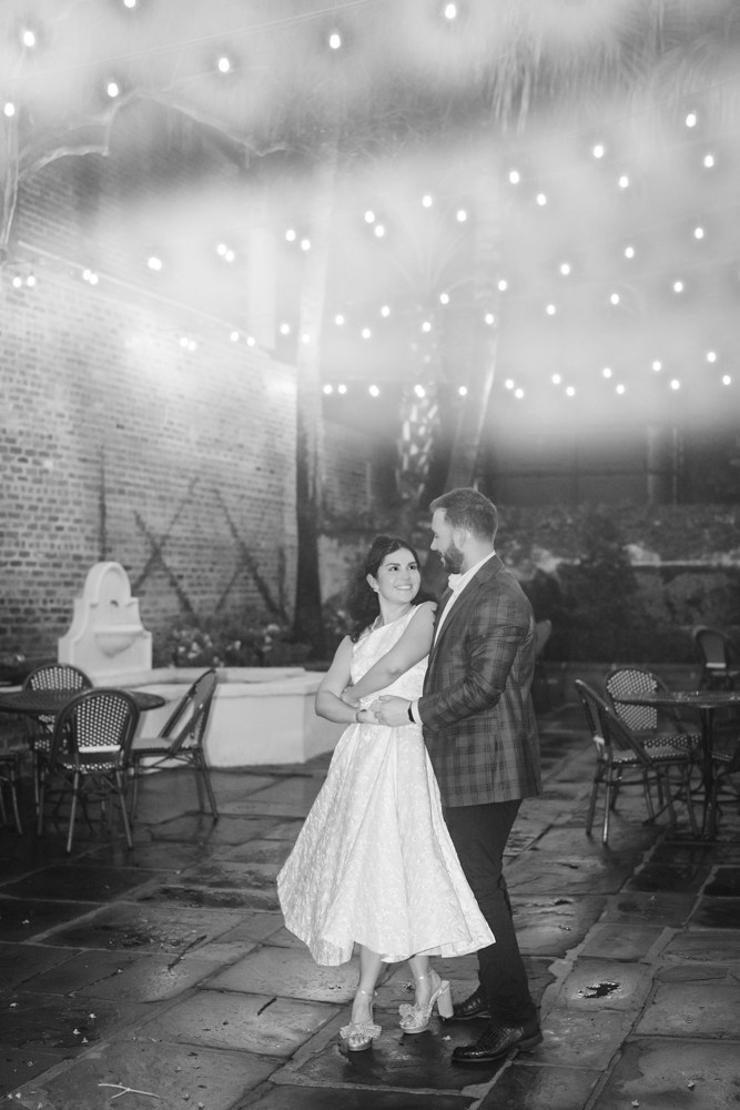 Golden light on Bailey and Jay during their New Orleans portraits