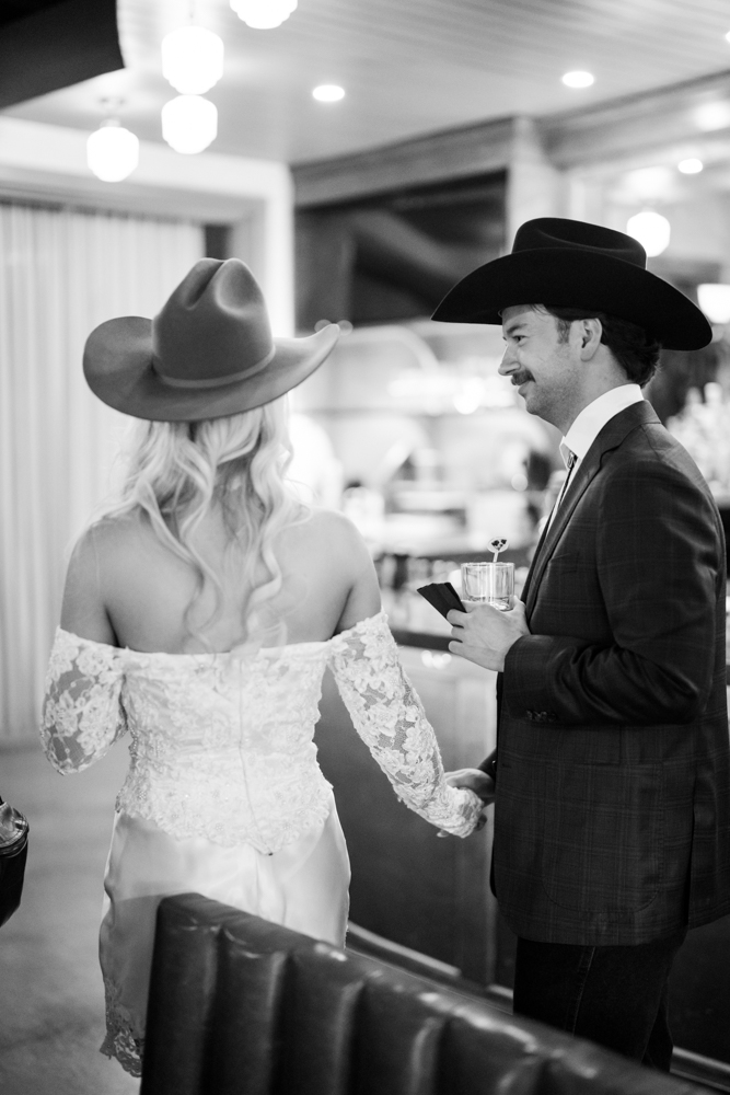 Hat bar in full swing at Clay Pigeon, Fort Worth